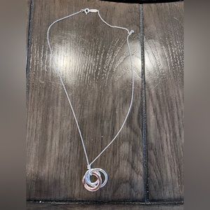 Tiffany silver and rubedo 1837 circles necklace